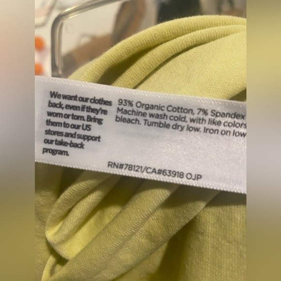 Eileen Fisher Yellow organic cotton tunic shirt size M - Picture 4 of 6